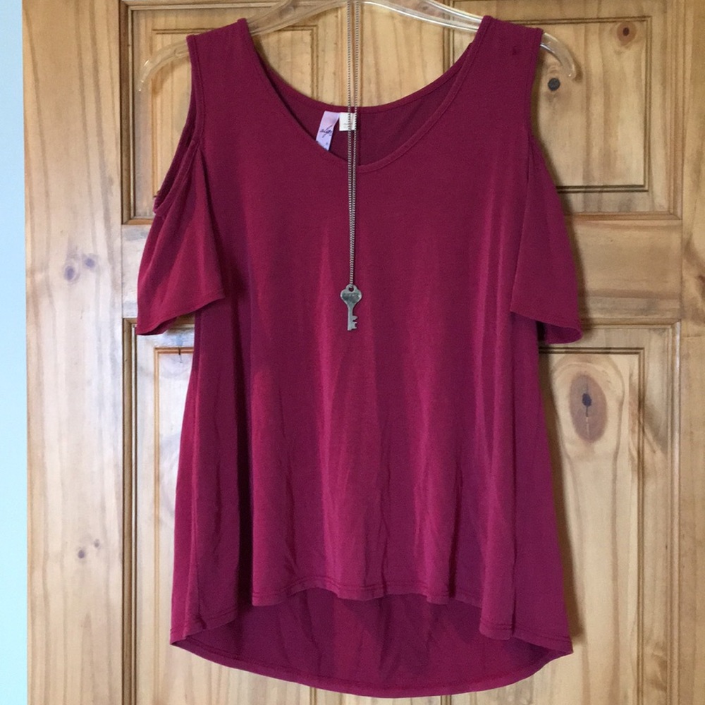 Francescas collection maroon shirt